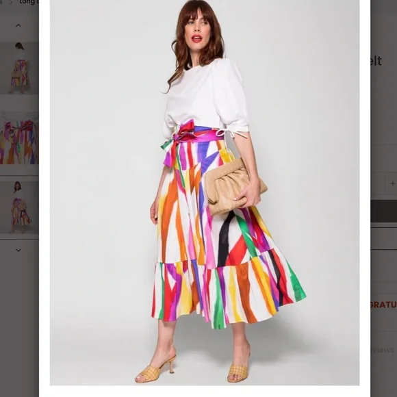 Stella Jean Multicolor Maxi Skirt - Picture 1 of 7